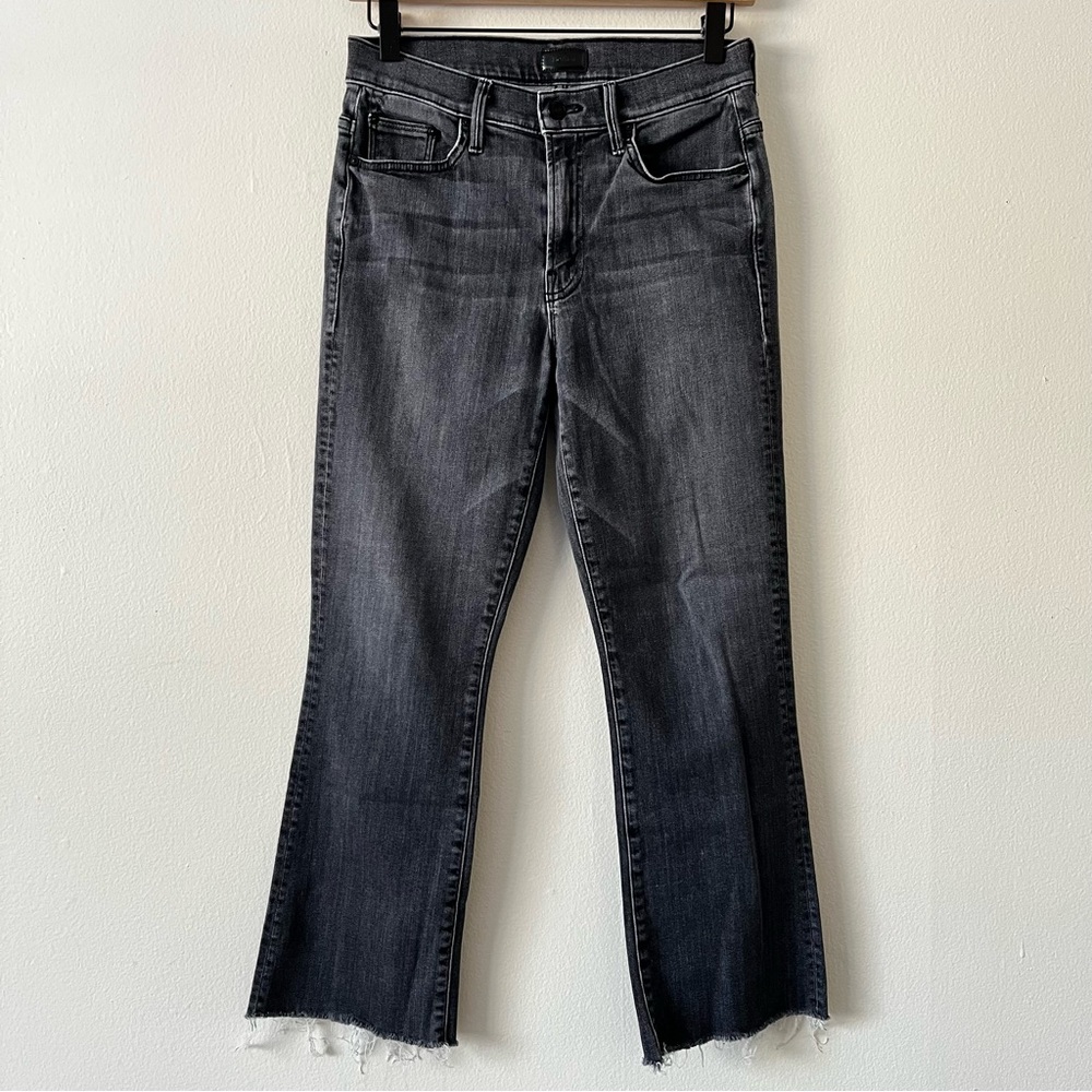 MOTHER Black Cropped Jeans